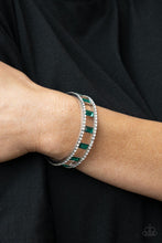 Load image into Gallery viewer, Industrial Icing - Green Cuff Bracelet Paparazzi
