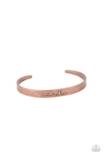 Load image into Gallery viewer, Sweetly Named - Copper Mom Cuff Bracelet Paparazzi
