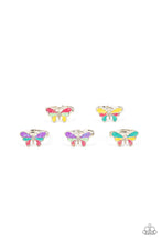 Load image into Gallery viewer, Starlet Shimmer Kids Jewelry Multi-Color Butterfly Rings Paparazzi - 5 Pack
