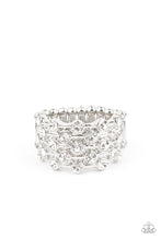 Load image into Gallery viewer, Metro Motivation - White Diamond Life of the Party Ring Paparazzi
