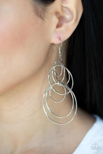 Load image into Gallery viewer, I Feel Dizzy - Silver Earrings Paparazzi
