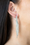 Cosmic Candescence - White Diamond Earrings Paparazzi