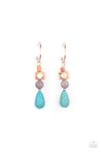 Load image into Gallery viewer, Boulevard Stroll - Copper Multi-Color Earrings Paparazzi
