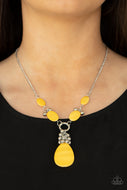 Summer Idol - Yellow Necklace Paparazzi