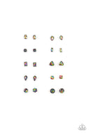 Starlet Shimmer - Multi-Color Oil Spill Stud Earrings - 10 Pack