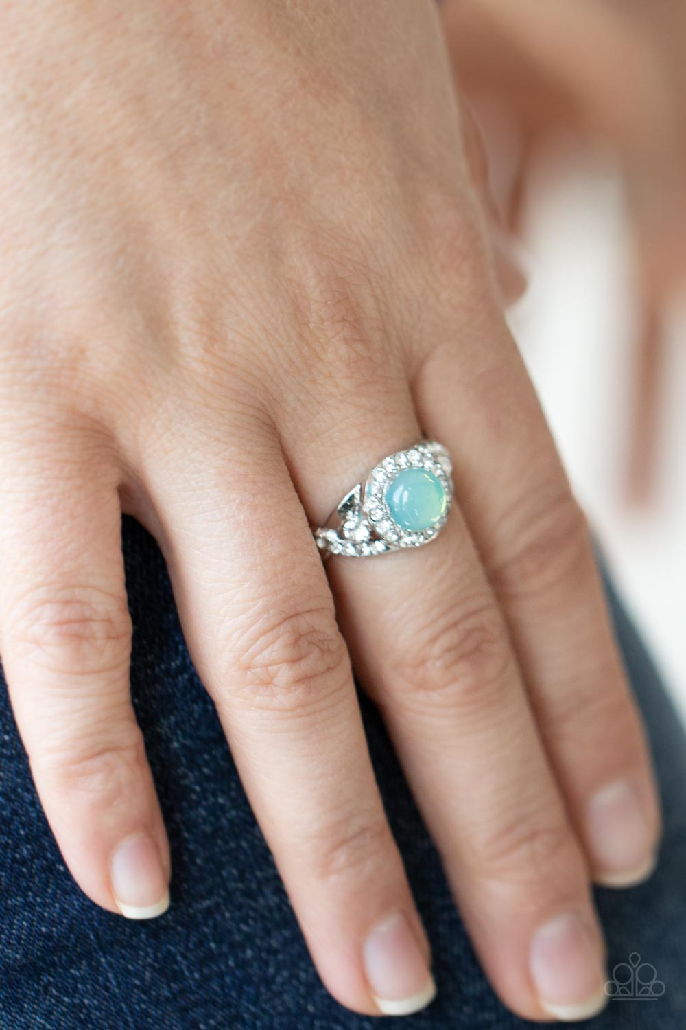 New Age Nirvana - Green Moonstone Ring Paparazzi