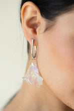 Load image into Gallery viewer, Jaw-Droppingly Jelly - Silver Iridescent Flower Earrings Paparazzi
