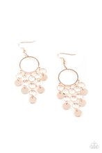 Load image into Gallery viewer, Cyber Chime - Rose Gold Earrings Paparazzi
