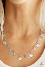 Load image into Gallery viewer, Starry Shindig - Silver Star Necklace Paparazzi
