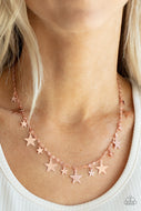 Starry Shindig - Copper Star Necklace Paparazzi