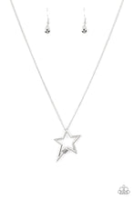 Load image into Gallery viewer, Light Up The Sky - Silver Star Necklace Paparazzi
