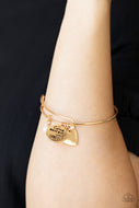 Come What May and Love It - Gold Charm Inspirational Bracelet