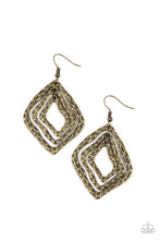 Load image into Gallery viewer, Primitive Performance - Brass Earrings Paparazzi
