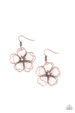 Load image into Gallery viewer, Petal Power - Copper Flower Earrings Paparazzi
