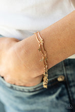Load image into Gallery viewer, Party in the USA - Gold Star Bracelet Paparazzi
