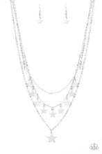 Load image into Gallery viewer, Americana Girl - Silver Star Necklace Paparazzi
