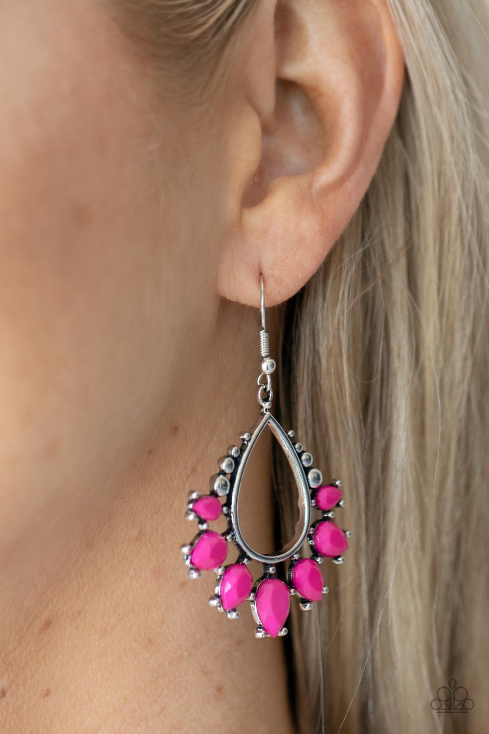 Flamboyant Ferocity - Pink Earrings Paparazzi