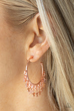 Load image into Gallery viewer, Happy Independence Day - Copper Star Hoop Earrings Paparazzi
