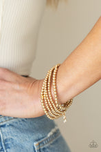 Load image into Gallery viewer, American All-Star - Gold Start Bracelets Paparazzi
