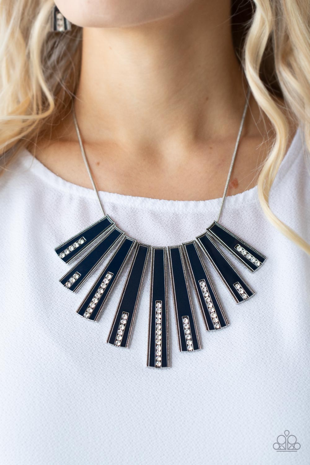 FAN-tastically Deco - Blue Necklace Paparazzi