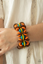 Load image into Gallery viewer, Caribbean Canopy - Multi-Color Wooden Bracelet Paparazzi

