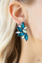 Load image into Gallery viewer, Instant Iridescence - Blue Stud Earrings Paparazzi
