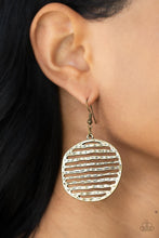 Load image into Gallery viewer, Sunrise Stunner - Brass Earrings Paparazzi
