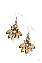 Load image into Gallery viewer, Galaxy Grandeur - Brass Earrings Paparazzi
