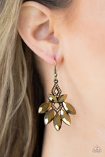 Load image into Gallery viewer, Galaxy Grandeur - Brass Earrings Paparazzi
