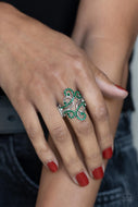 Billowing Beauty - Green Ring Paparazzi