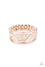 Load image into Gallery viewer, Billowy Bands - Rose Gold Ring Paparazzi
