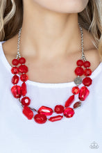 Load image into Gallery viewer, Oceanic Opulence - Red Necklace Paparazzi

