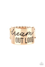 Load image into Gallery viewer, Dream Louder - Gold Ring Paparazzi
