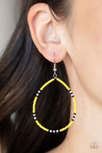 Load image into Gallery viewer, Keep Up The Good BEADWORK - Yellow Earrings Paparazzi
