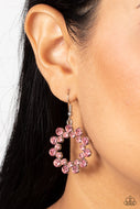 Champagne Bubbles - Pink Earrings Paparazzi