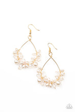 Load image into Gallery viewer, Marina Banquet - Gold Pearl Earrings Paparazzi
