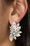 Instant Iridescence - White Post Diamond Earrings Paparazzi