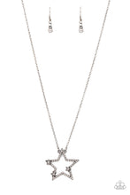 Load image into Gallery viewer, I Pledge Allegiance to the Sparkle - Black Gunmetal Star Necklace
