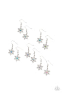 Starlet Shimmer Festive Winter Snowflake Earrings - 5 pack