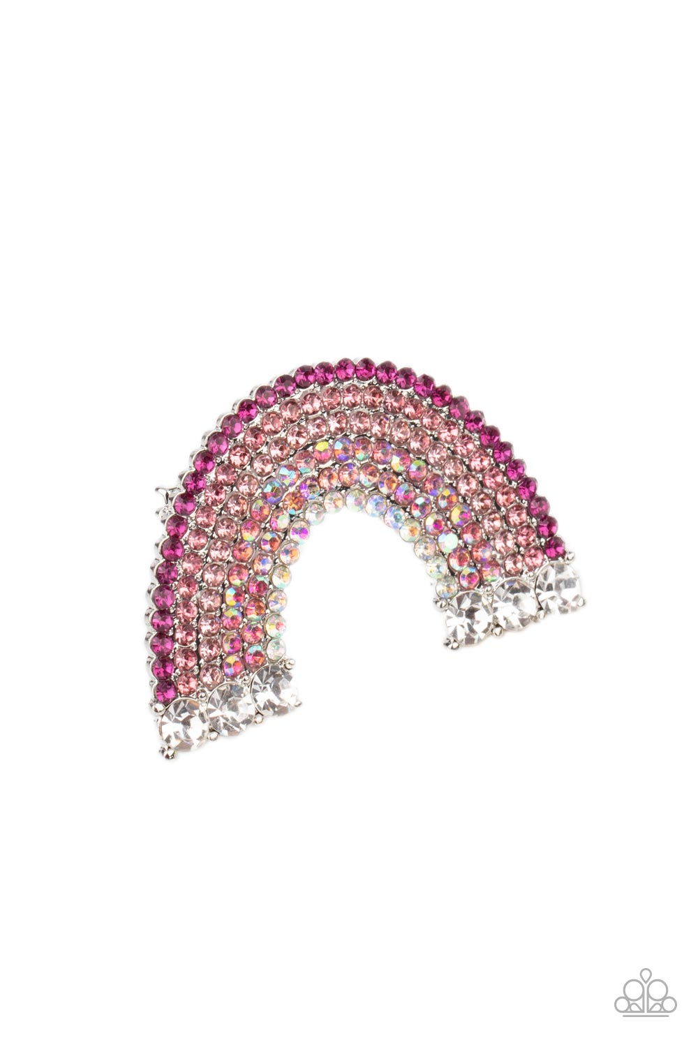 Somewhere Over The RHINESTONE Rainbow - Pink Hair Accessories Paparazzi