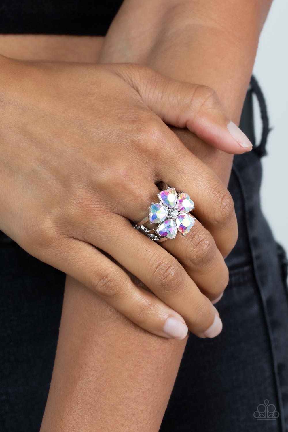 Minnesota Magic - Multi-Color Iridescent Flower Ring