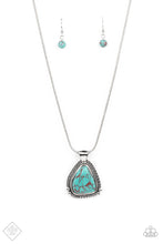 Load image into Gallery viewer, Artisan Adventure - Blue Crackle Simply Santa Fe Fashion Fix Necklace Paparazzi
