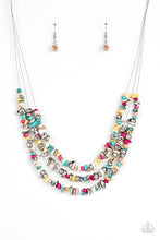 Load image into Gallery viewer, Placid Pebbles - Multi-Color Crackle Necklace Paparazzi
