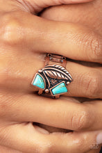 Load image into Gallery viewer, Make the NEST of It - Copper Feather Ring Paparazzi
