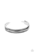 Load image into Gallery viewer, QUILL-Call - Silver Cuff Bracelet Paparazzi

