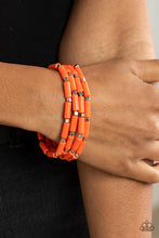 Load image into Gallery viewer, Radiantly Retro - Orange Bracelet Paparazzi
