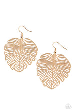 Load image into Gallery viewer, Palm Palmistry - Gold Leaf Earrings Paparazzi
