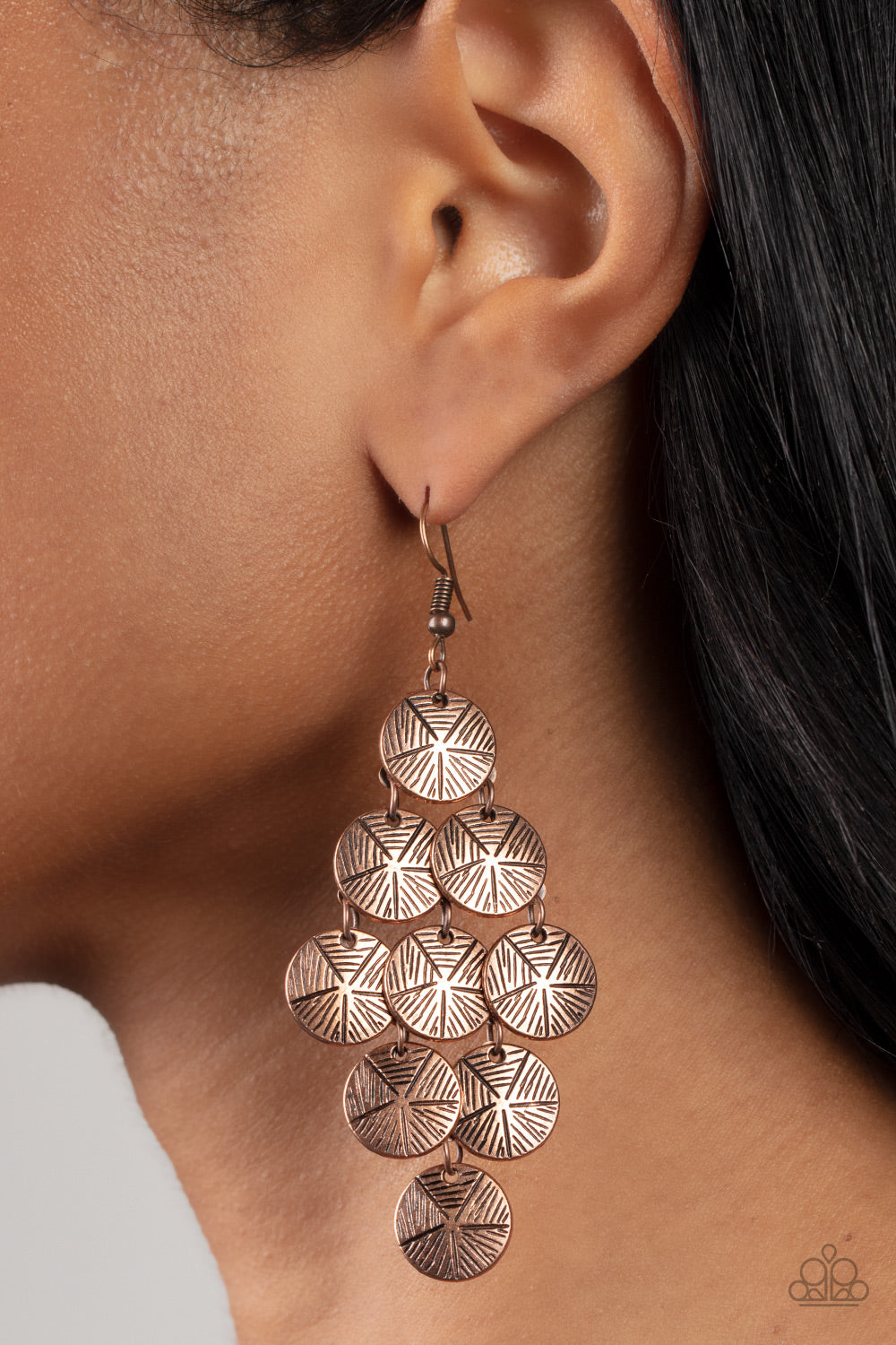 How CHIME Flies - Copper Earrings Paparazzi