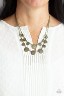 Pebble Me Pretty - Brass Necklace