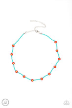 Load image into Gallery viewer, Colorfully Flower Child - Blue Flower Necklace Paparazzi
